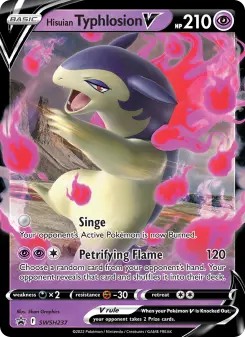Hisuian Typhlosion V, SWSH Black Star Promos #SWSH237
