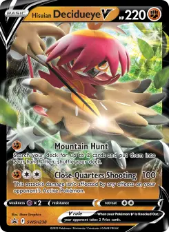 Hisuian Decidueye V, SWSH Black Star Promos #SWSH238