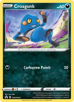 Croagunk, SWSH Black Star Promos #SWSH245