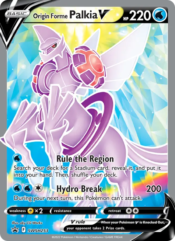 Origin Forme Palkia V, SWSH Black Star Promos #SWSH253