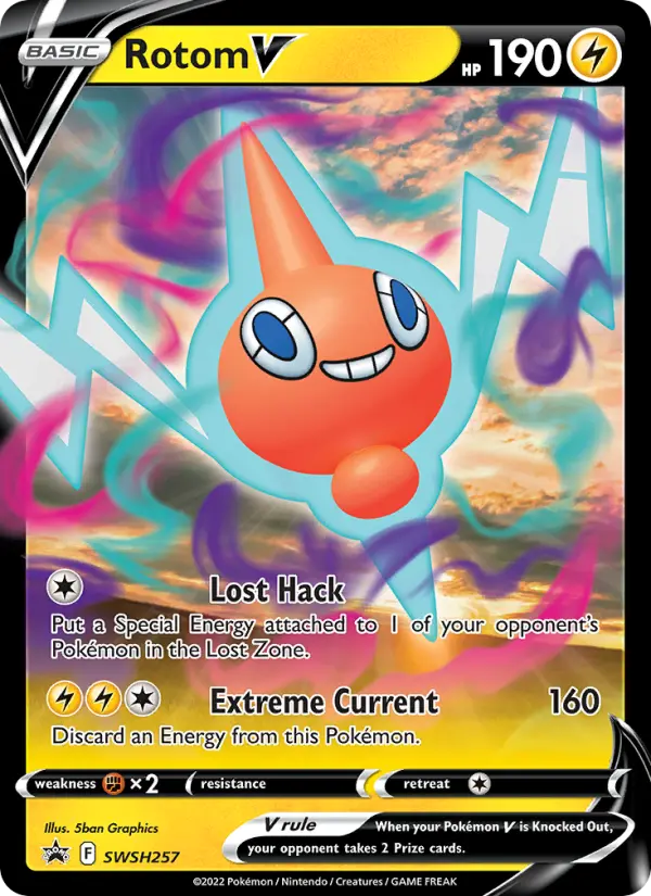 Rotom V, SWSH Black Star Promos #SWSH257