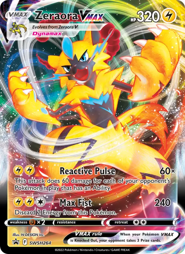 Zeraora VMAX, SWSH Black Star Promos #SWSH264