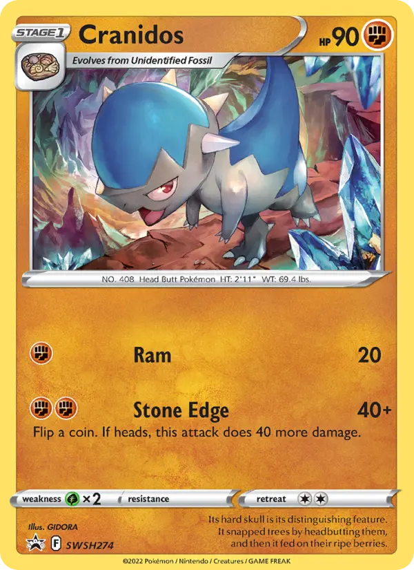 Cranidos, SWSH Black Star Promos #SWSH274