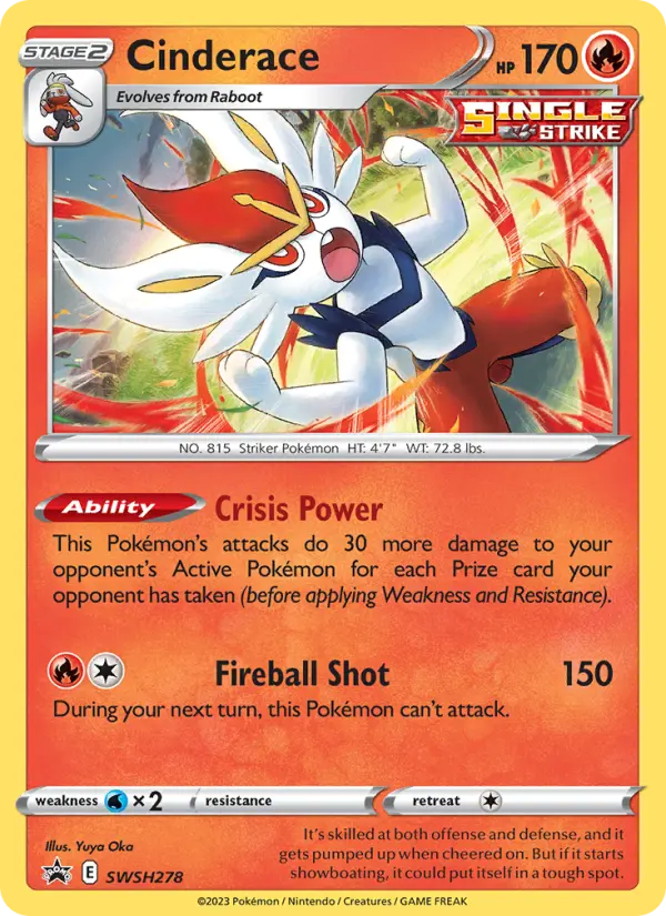 Cinderace, SWSH Black Star Promos #SWSH278