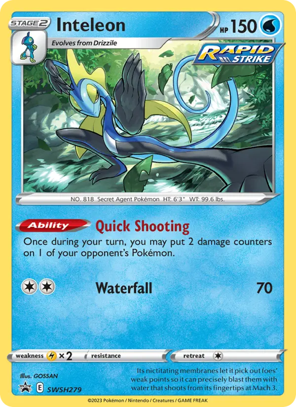 Inteleon, SWSH Black Star Promos #SWSH279