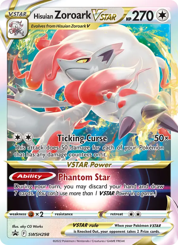 Hisuian Zoroark VSTAR, SWSH Black Star Promos #SWSH298