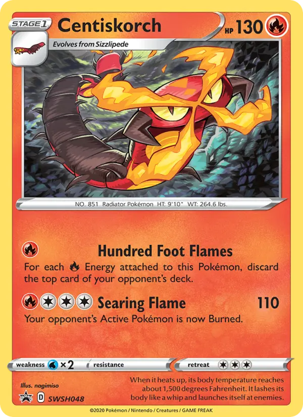 Centiskorch, SWSH Black Star Promos #SWSH48