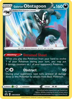 Galarian Obstagoon, SWSH Black Star Promos #SWSH59