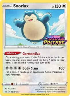 Snorlax, SWSH Black Star Promos #SWSH68