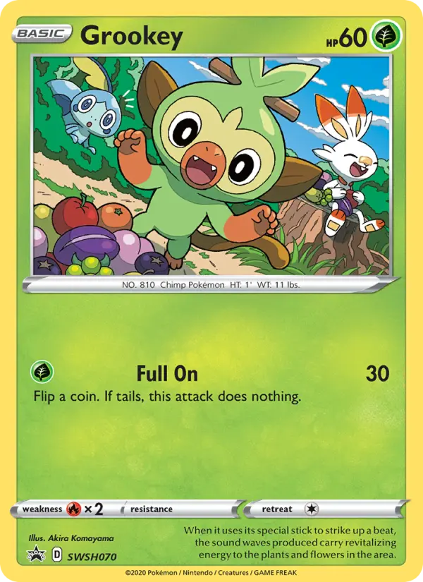 Grookey, SWSH Black Star Promos #SWSH70