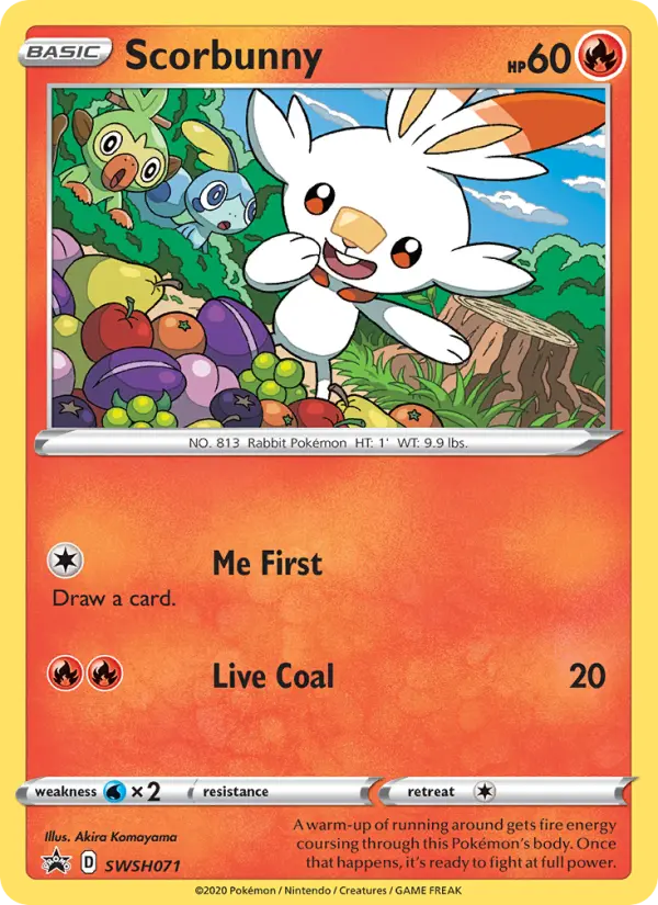 Scorbunny, SWSH Black Star Promos #SWSH71
