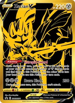 Zacian V, SWSH Black Star Promos #SWSH76