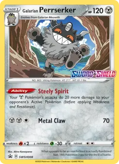 Galarian Perrserker, SWSH Black Star Promos #SWSH8