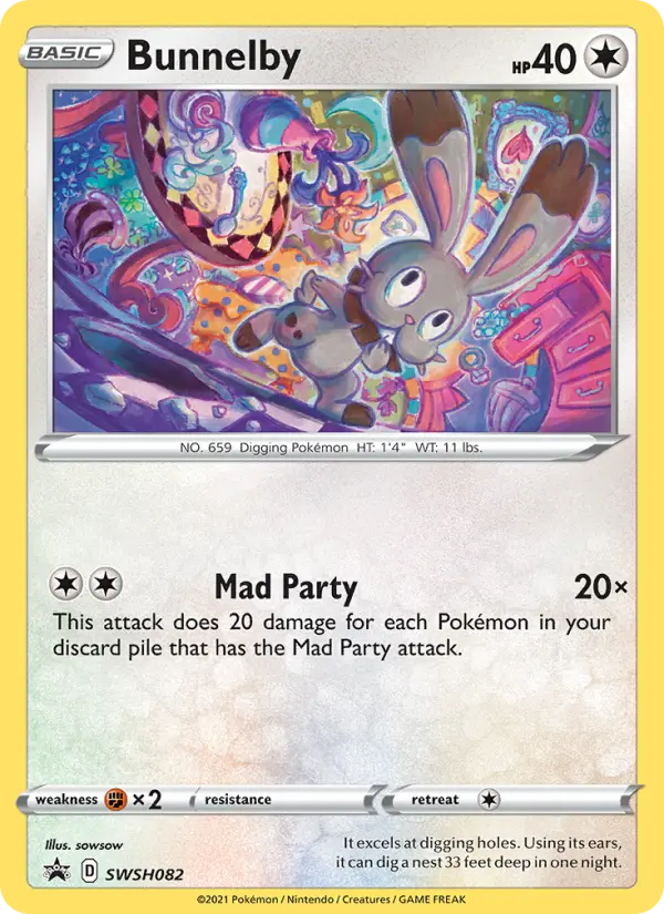 Bunnelby, SWSH Black Star Promos #SWSH82