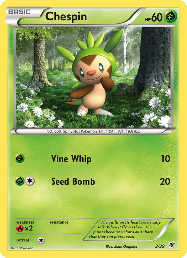 Chespin, Kalos Starter Set #3