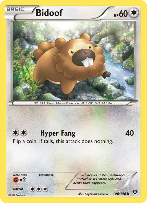 Bidoof, XY #106
