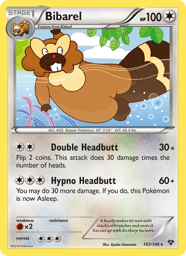 Bibarel, XY #107