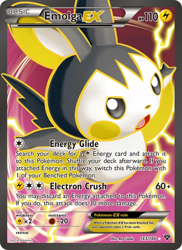Emolga EX, XY #143