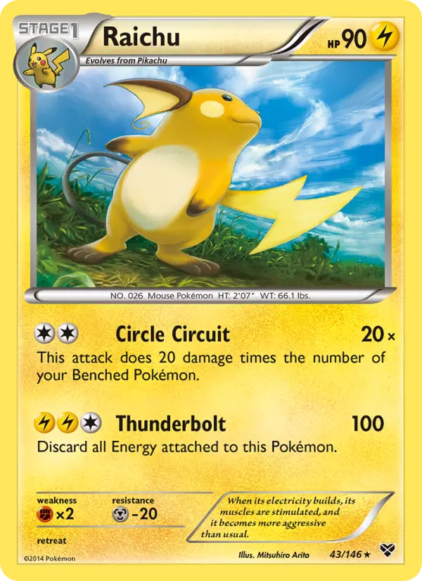Raichu, XY #43