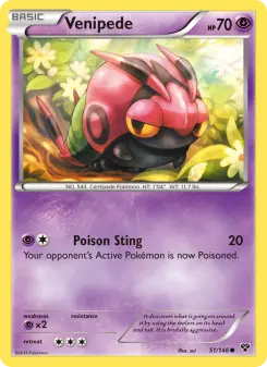 Venipede, XY #51/146