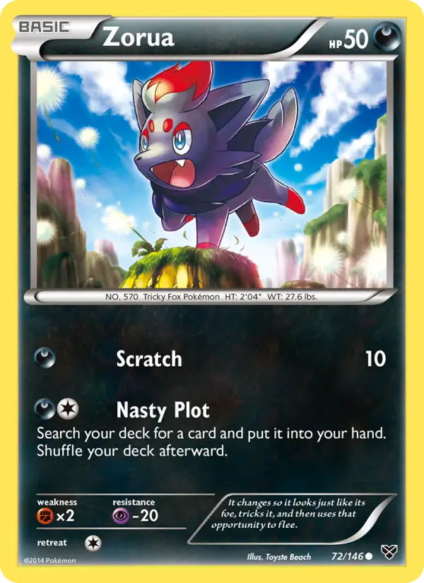 Zorua, XY #72