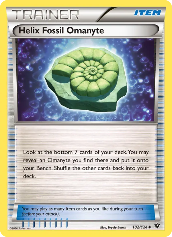 Helix Fossil Omanyte, Fates Collide #102