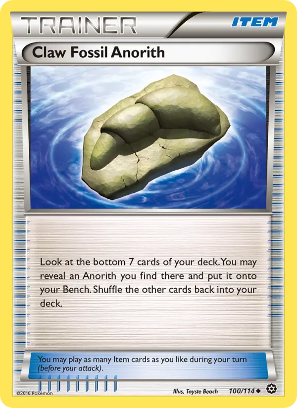 Claw Fossil Anorith, Steam Siege #100