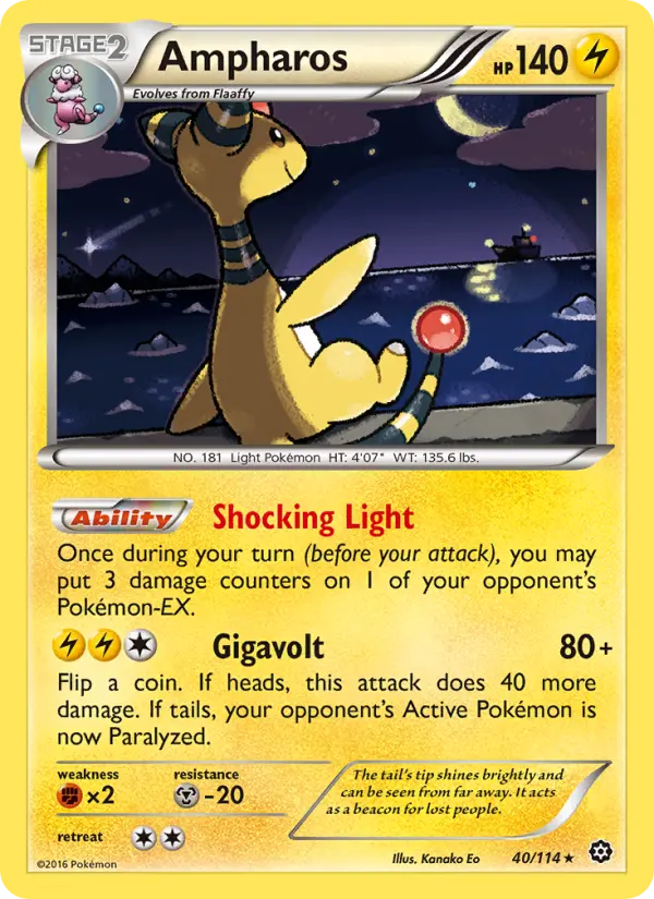 Ampharos, Steam Siege #40