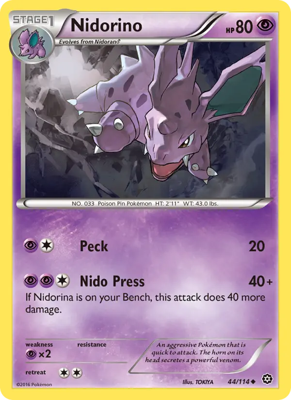 Nidorino, Steam Siege #44