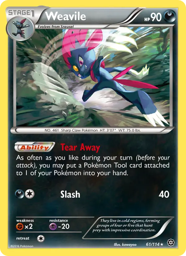 Weavile, Steam Siege #61