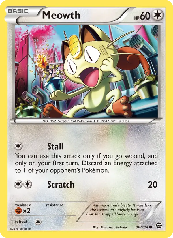 Meowth, Steam Siege #88