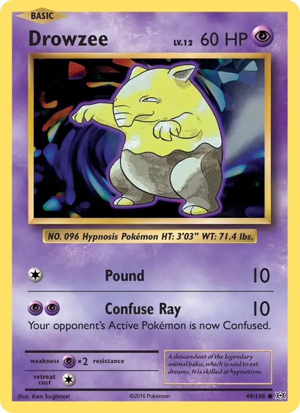 Drowzee, Evolutions #49