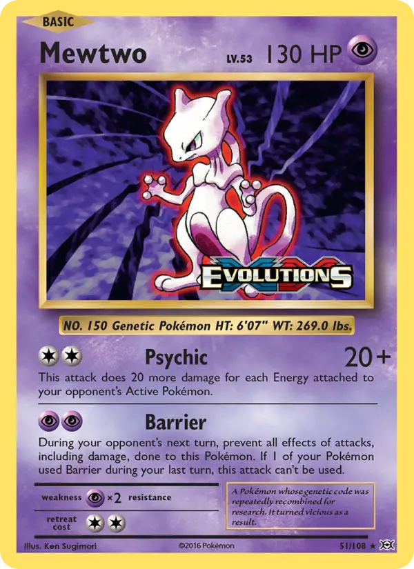 Mewtwo, Evolutions #51