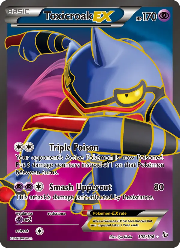 Toxicroak EX, Flashfire #102