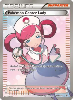 Pokémon Center Lady, Flashfire #105/106