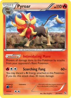 Pyroar, Flashfire #20/106