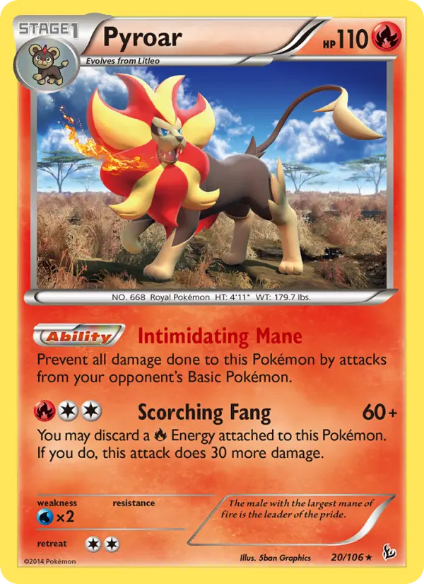 Pyroar, Flashfire #20