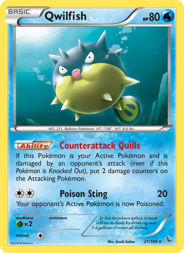 Qwilfish, Flashfire #21