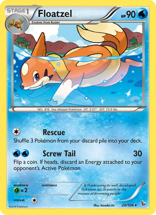 Floatzel, Flashfire #29
