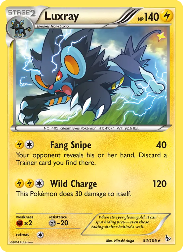 Luxray, Flashfire #34