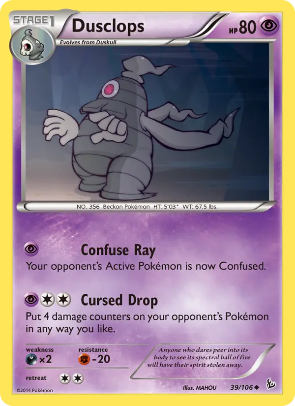 Dusclops, Flashfire #39