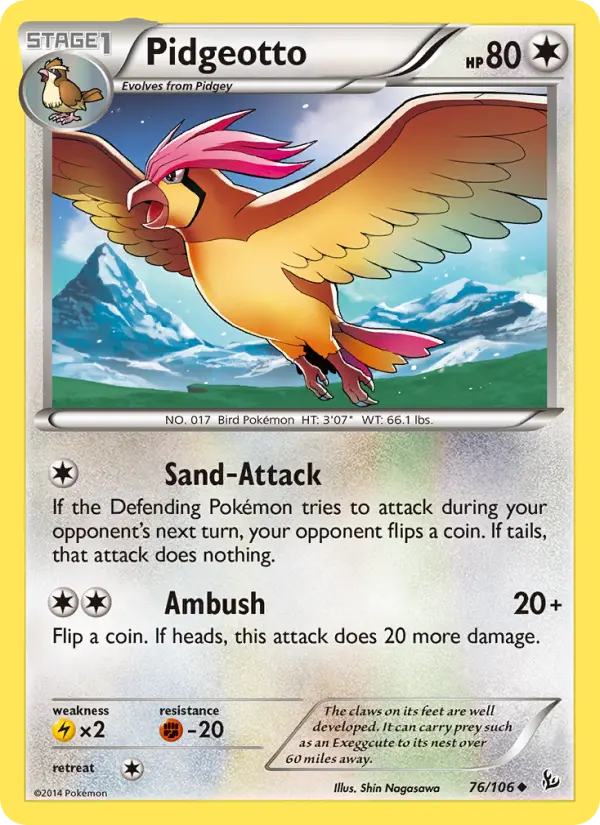 Pidgeotto, Flashfire #76