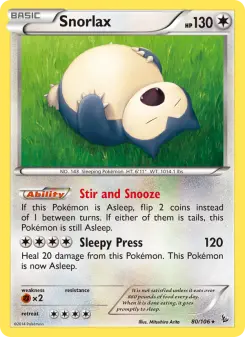 Snorlax, Flashfire #80/106