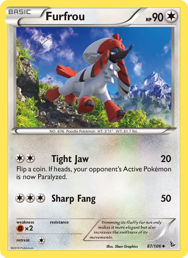 Furfrou, Flashfire #87
