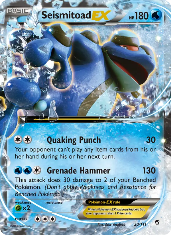 Seismitoad EX, Furious Fists #20