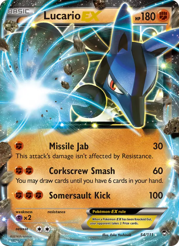Lucario EX, Furious Fists #54