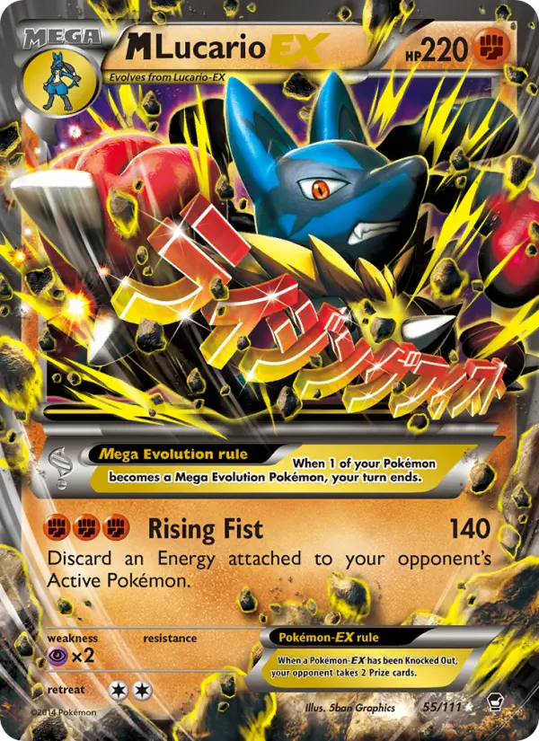 M Lucario EX, Furious Fists #55