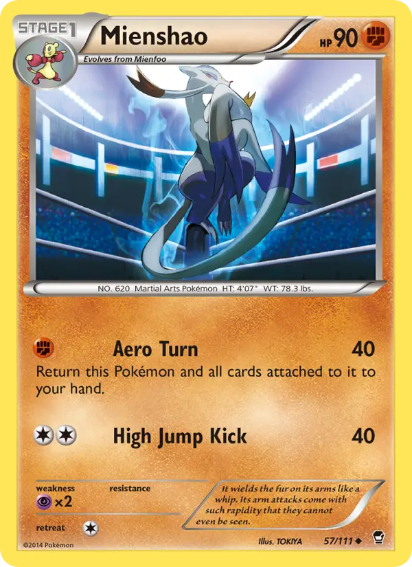 Mienshao, Furious Fists #57
