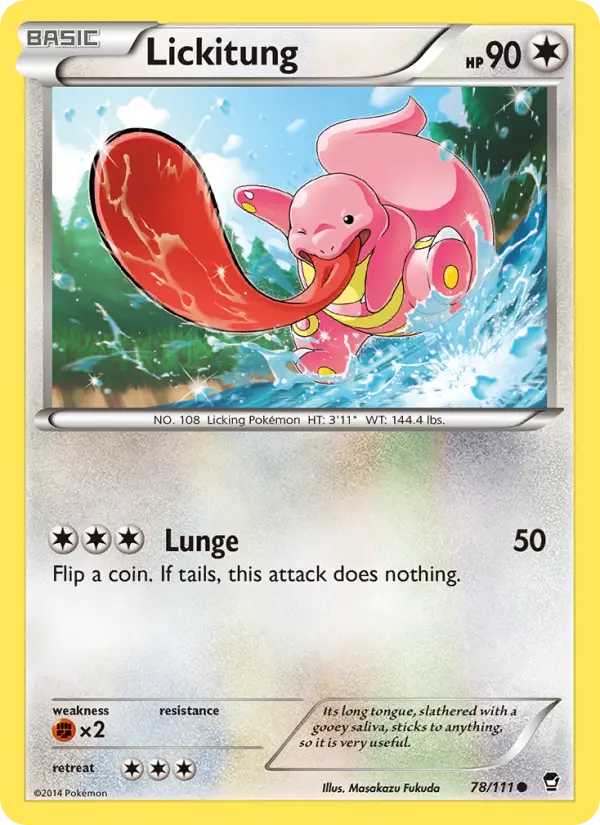 Lickitung, Furious Fists #78