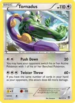 Tornadus, Furious Fists #86/111